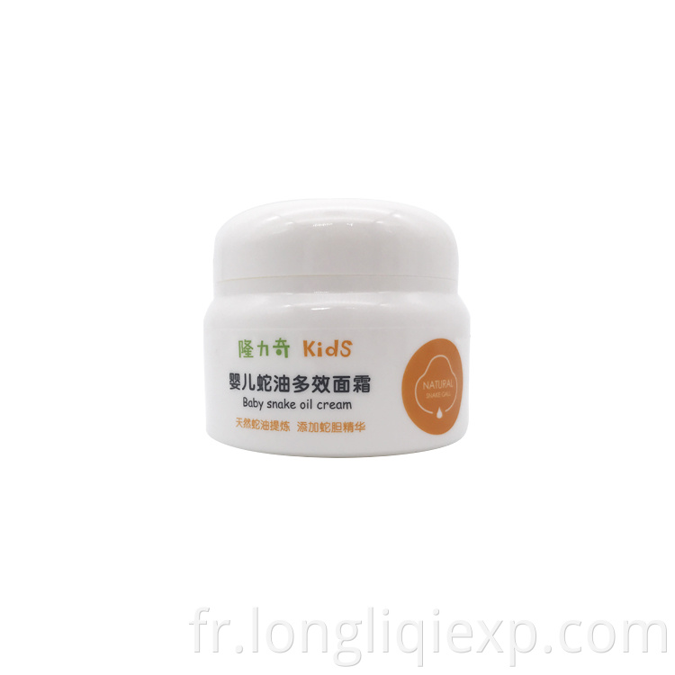 50g de crème à l'huile de serpent crème hydratante pour le visage blanchissante pour la peau pour bébé